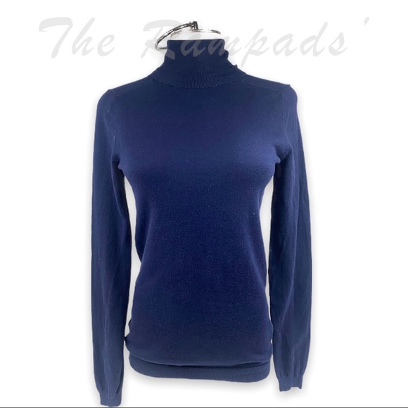 Gap Blue Turtleneck Long-sleeve Sweater Size Medium - Picture 1 of 7